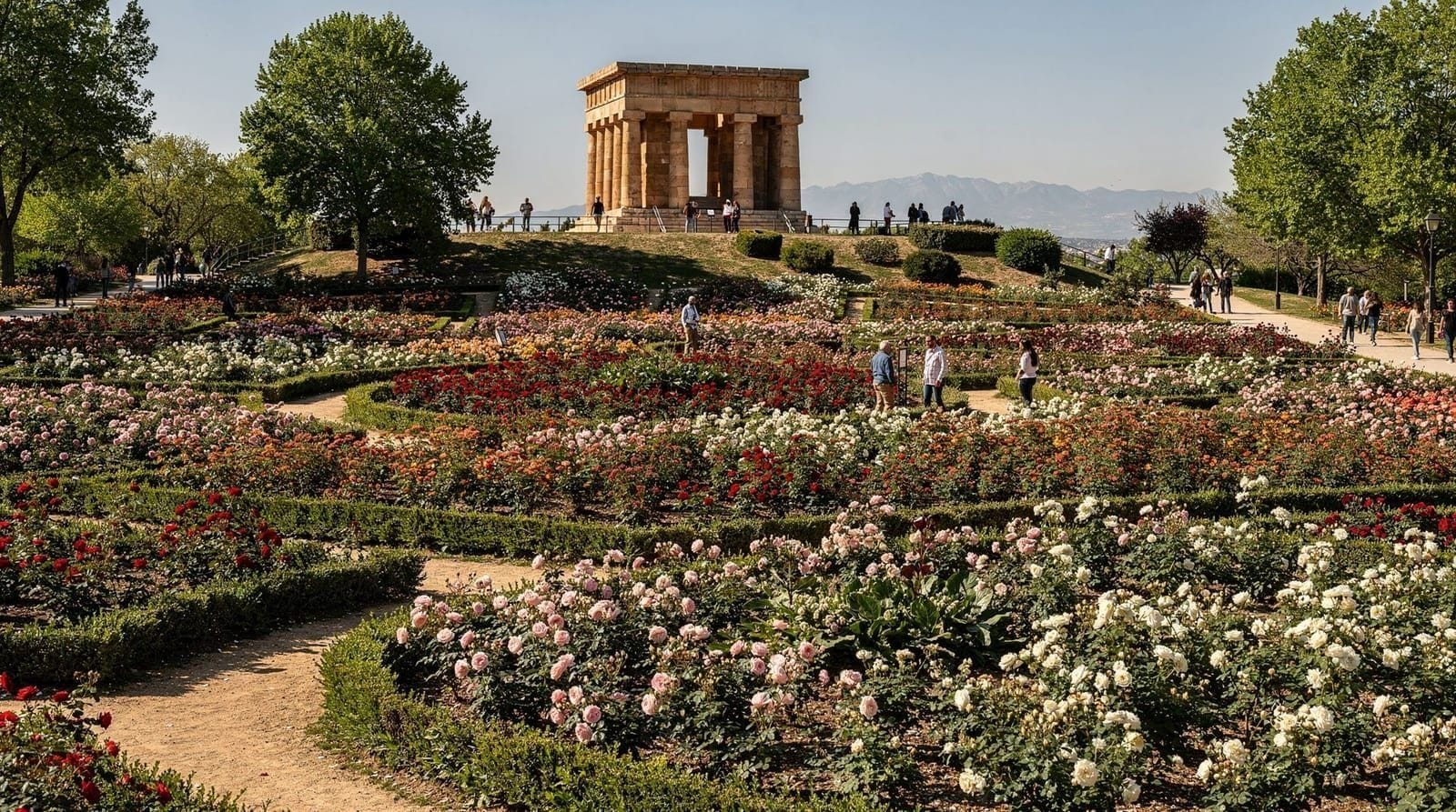 Parque del Oeste: il parco occidentale di Madrid con rose e viste sulla sierra